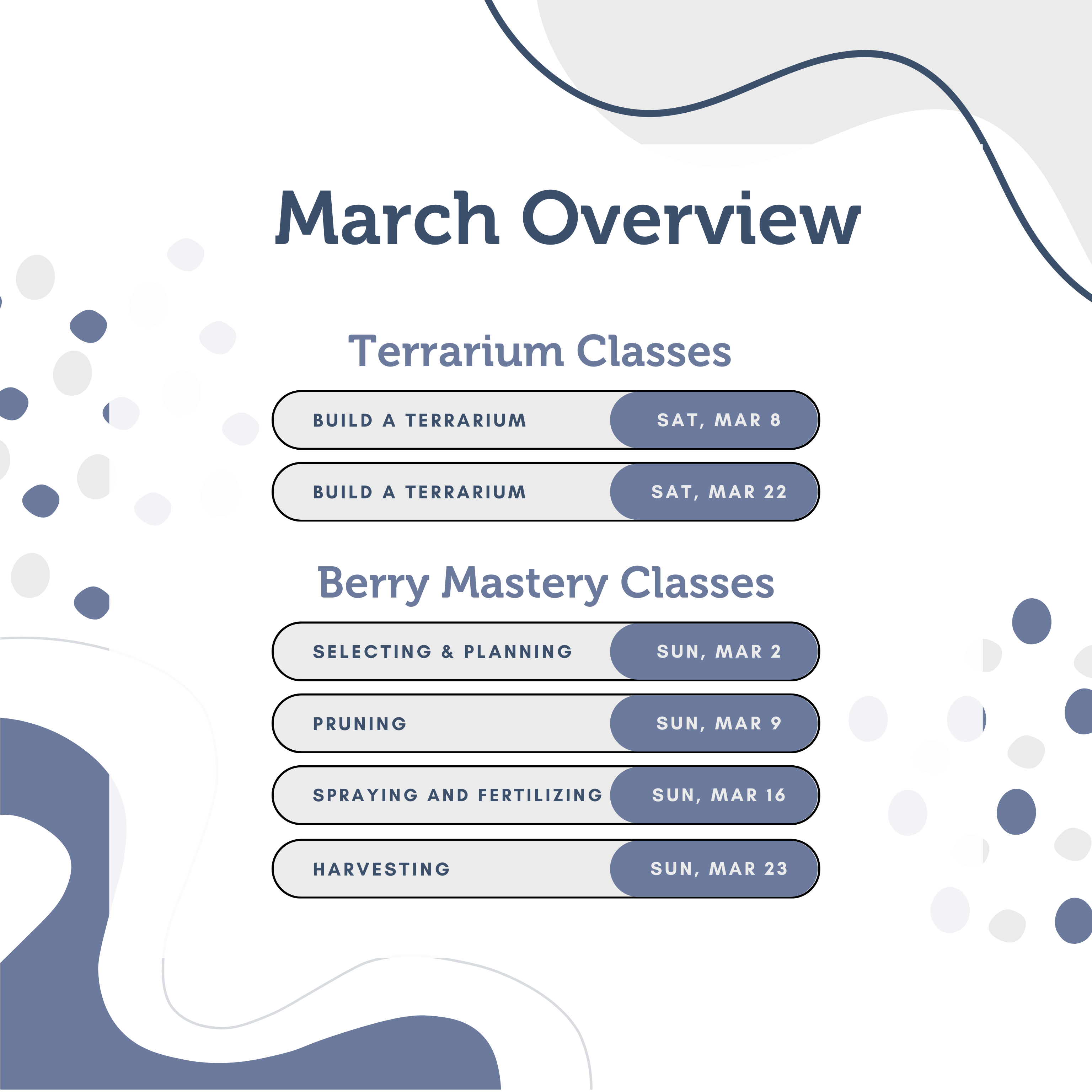 March Classes